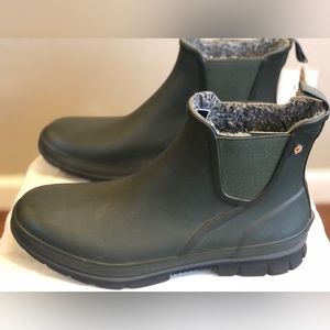 Bogs® Amanda Plush II Chelsea Boot Green Ash Women’s Size 12 NWT